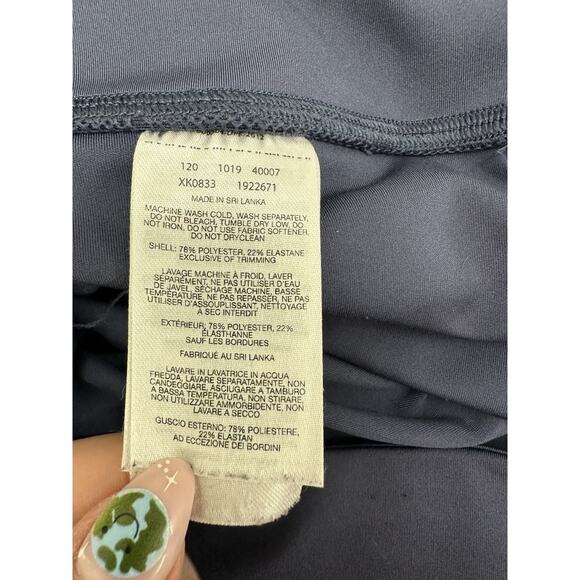 Columbia Womens Leggings Size XL Navy Blue Cropped Leg Logo - Picture 4 of 10